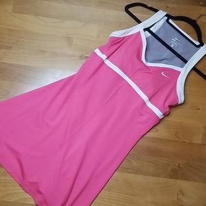 Nike Dri-Fit Pink and White Dress Size Med